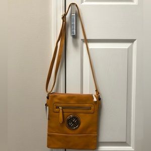 Mustardy Yellow Wilsons Leather Crossbody Bag